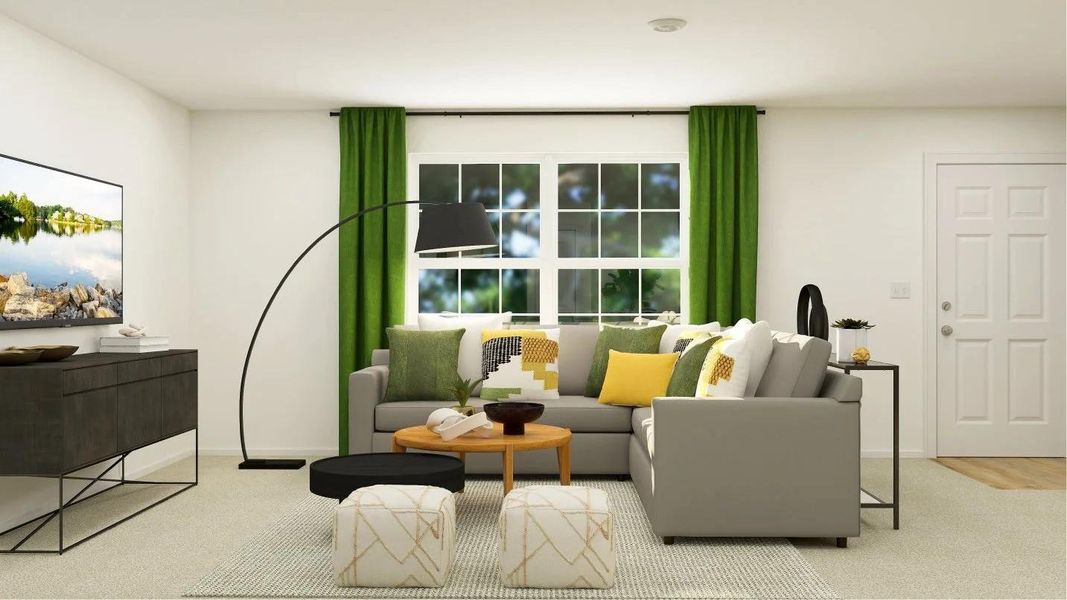 Furnished interior view inside a new home in Plum Creek North, Kyle (Image 13).