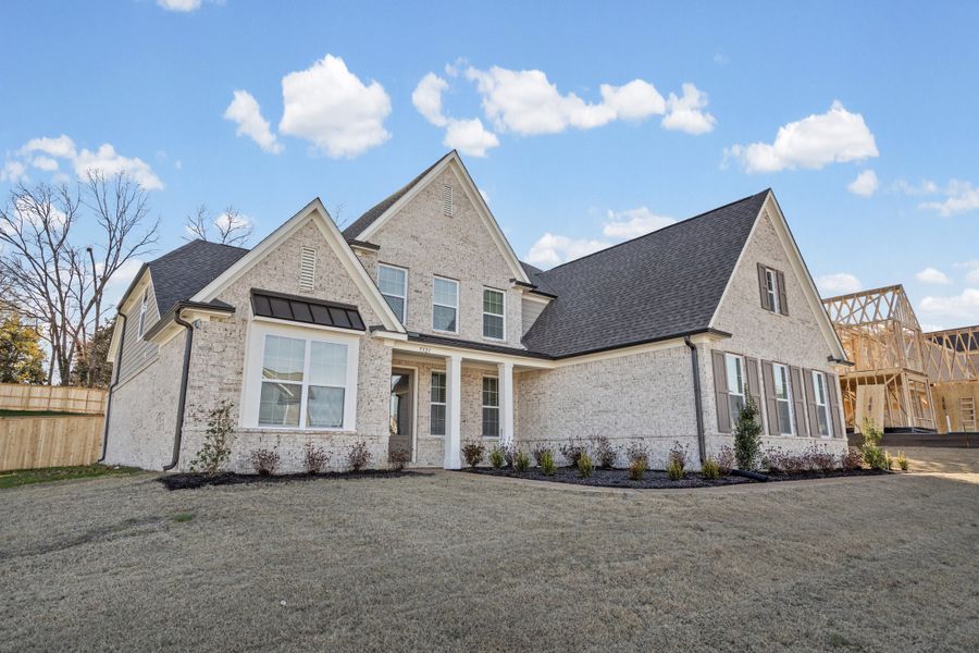 Front exterior of a new home in White Oak, Arlington, TN, highlighting curb appeal (Image 22).