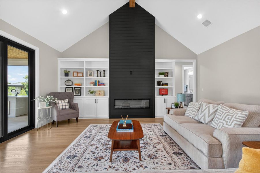 Furnished interior view inside a new home in , Kingsland (Image 5).