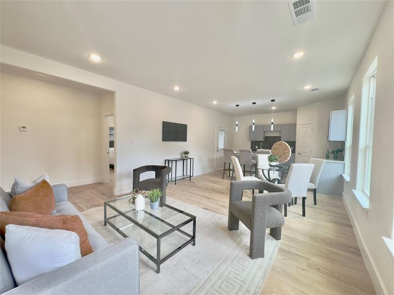 Furnished interior view inside a new home in , Dallas (Image 7). Furnished interior view inside a new home in , Dallas (Image 7).