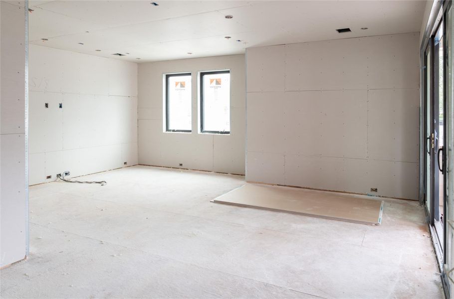 Unit A/D Third-floor Game Rooom. Progress as of 4/15/26.