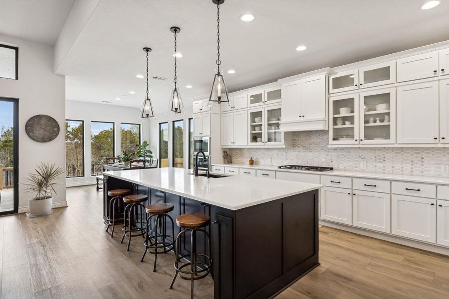 Large kitchen island