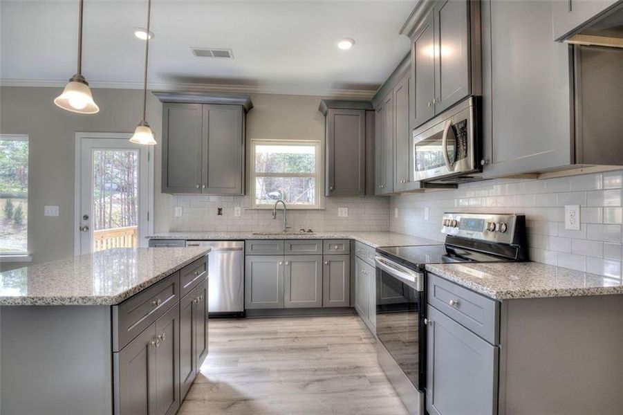 Furnished interior view inside a new home in , Cartersville (Image 3). Furnished interior view inside a new home in , Cartersville (Image 3).