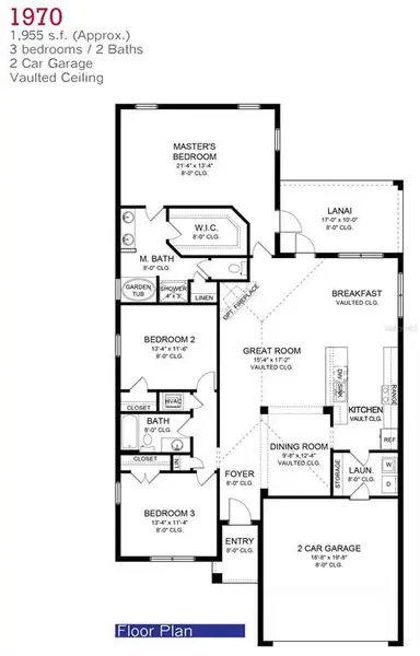 2D floor plan layout of this home in Port Charlotte, Punta Gorda, FL (Image 5).