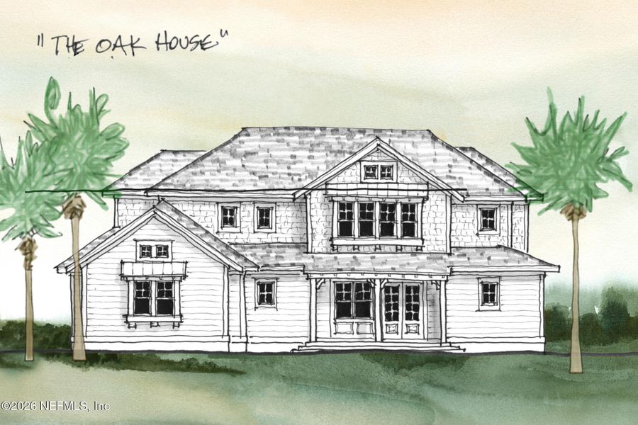 Exterior rendering of this home design in , Ponte Vedra Beach, FL (Image 1). Exterior rendering of this home design in , Ponte Vedra Beach, FL (Image 1).