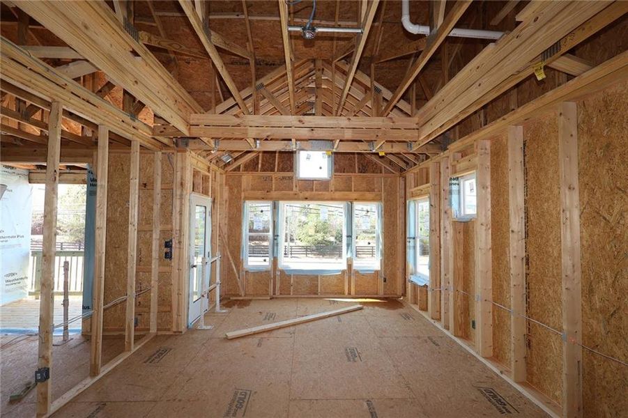 In-progress construction of a new home in Havencroft, Woodstock, GA (Image 5).