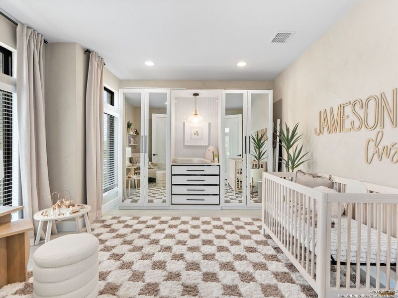 Furnished interior view inside a new home in Balcones Creek 70', Boerne (Image 26). Furnished interior view inside a new home in Balcones Creek 70', Boerne (Image 26).