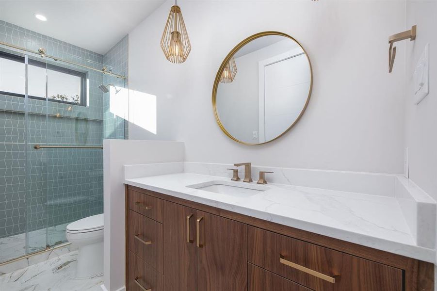 Furnished interior view inside a new home in , Dallas (Image 25).