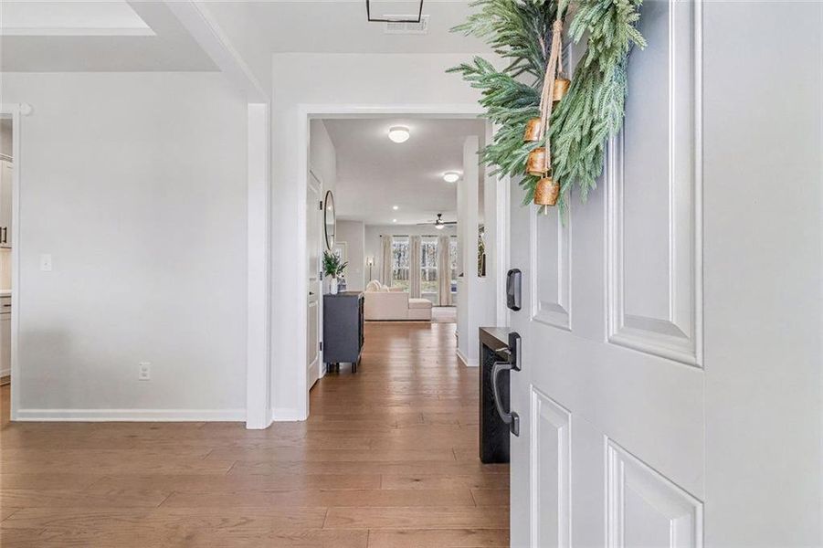 Furnished interior view inside a new home in Pinebrook at Hamilton Mill, Auburn (Image 14). Furnished interior view inside a new home in Pinebrook at Hamilton Mill, Auburn (Image 14).