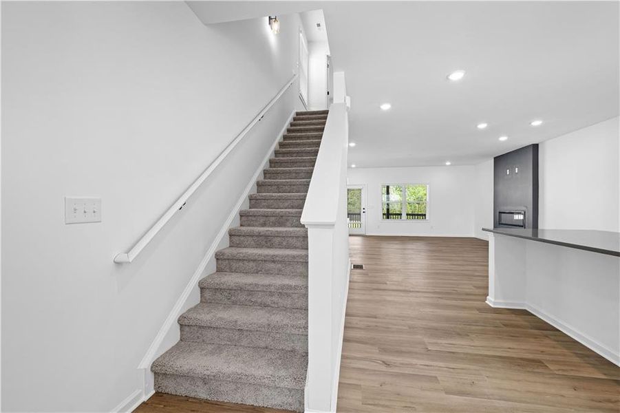 Spacious, unfurnished interior of a new home in Nickel Creek at Newnan Crossing, Newnan (Image 20). Spacious, unfurnished interior of a new home in Nickel Creek at Newnan Crossing, Newnan (Image 20).