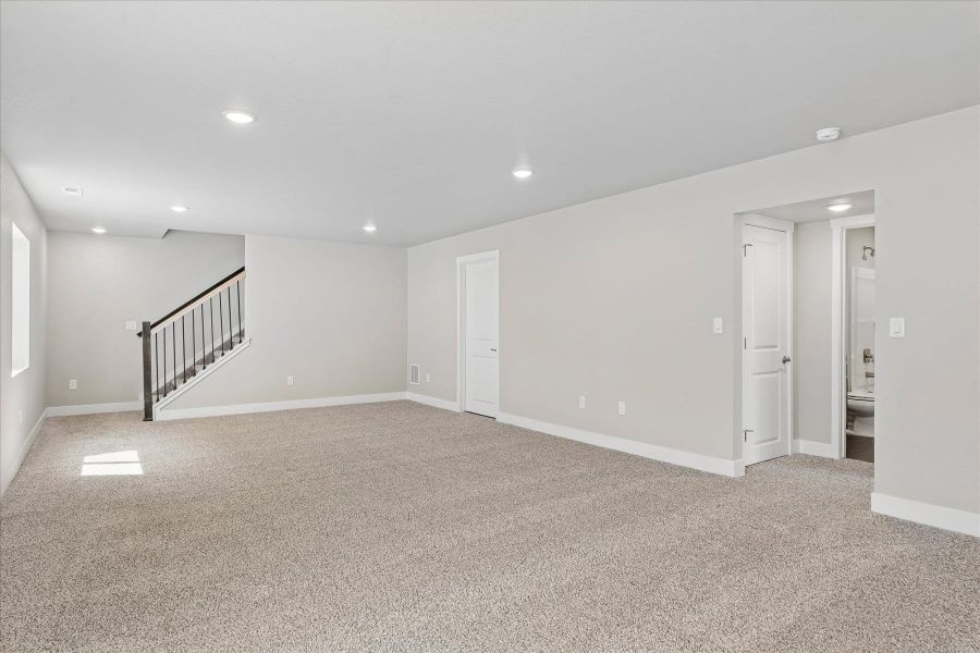 Spacious, unfurnished interior of a new home in Ridge at Lorson Ranch, Colorado Springs (Image 21). Spacious, unfurnished interior of a new home in Ridge at Lorson Ranch, Colorado Springs (Image 21).