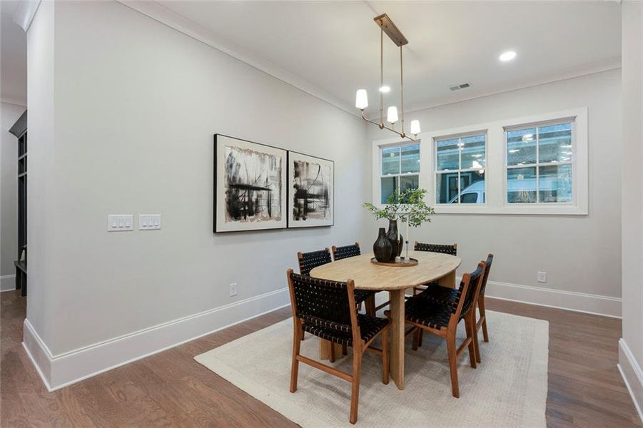 Furnished interior view inside a new home in , Atlanta (Image 11).