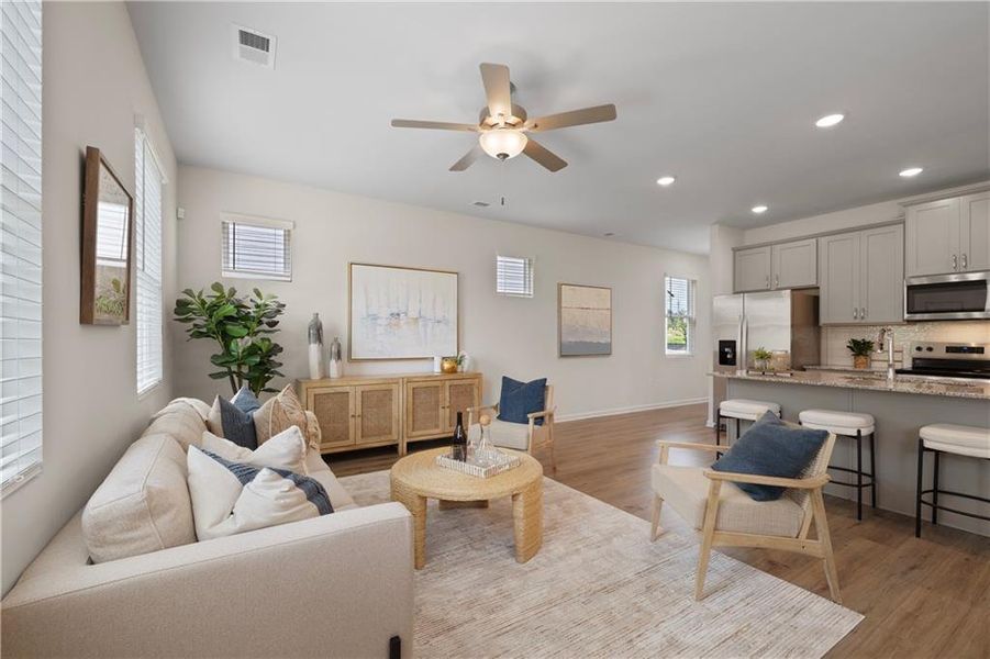Furnished interior view inside a new home in Walden Park – The Retreat, Jonesboro (Image 30).