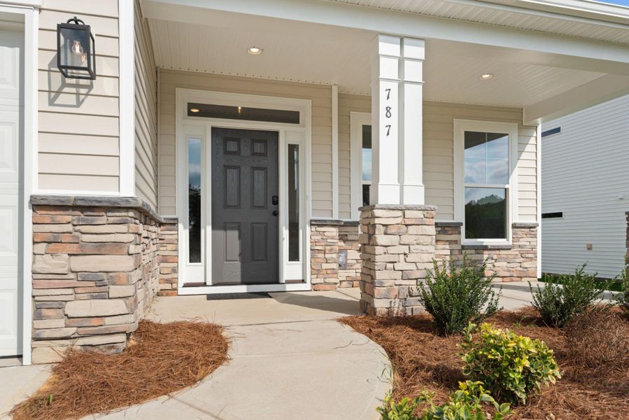 Exterior details and patio area of a home in Hopewell Garden, Winston-Salem (Image 2).