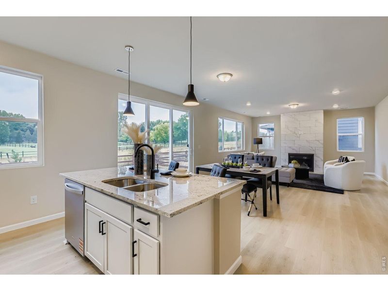 Furnished interior view inside a new home in Hidden Creek, Frederick (Image 6).