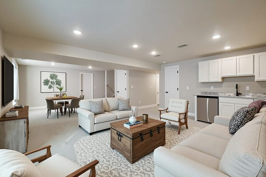 Furnished interior view inside a new home in Country Club Reserve – Fort Collins, Fort Collins (Image 13).