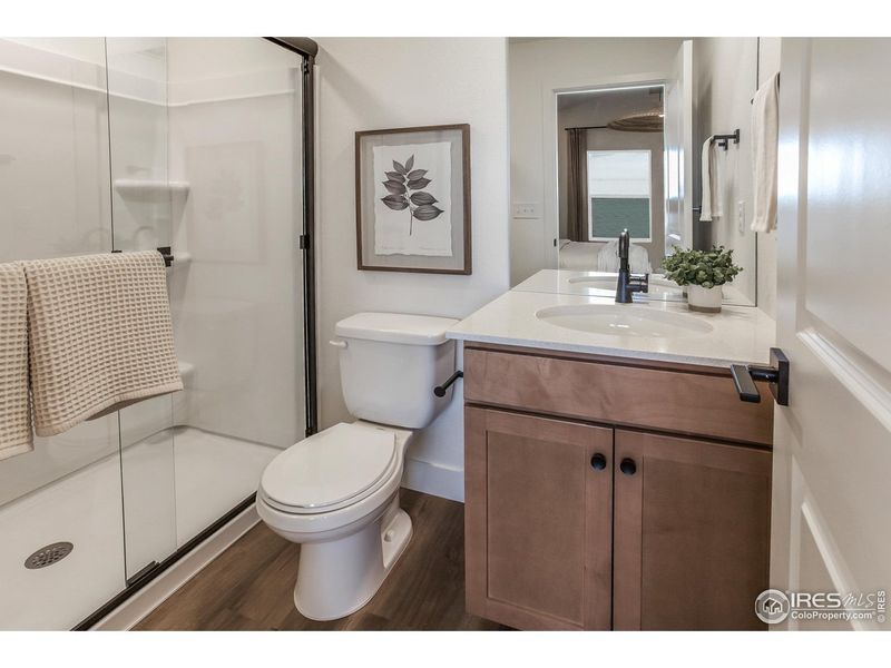 Furnished interior view inside a new home in Prairie Song Story Collection - Single Family Homes, Windsor (Image 29).