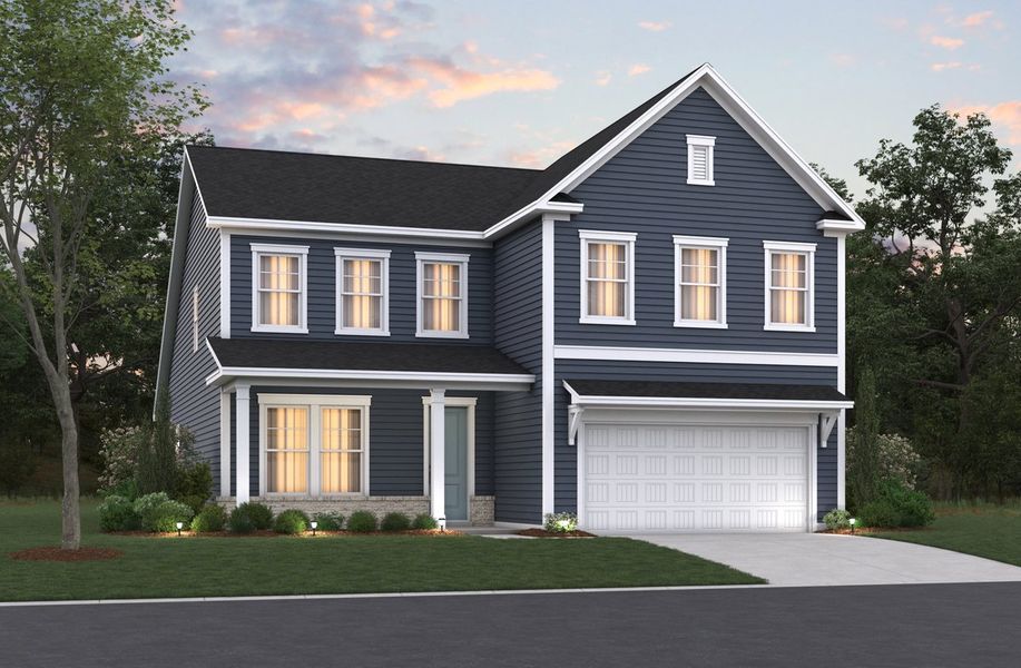 Representative exterior photo of a completed home built from the Sago by Beazer Homes in The Oaks, Goose Creek, SC (Image 20).