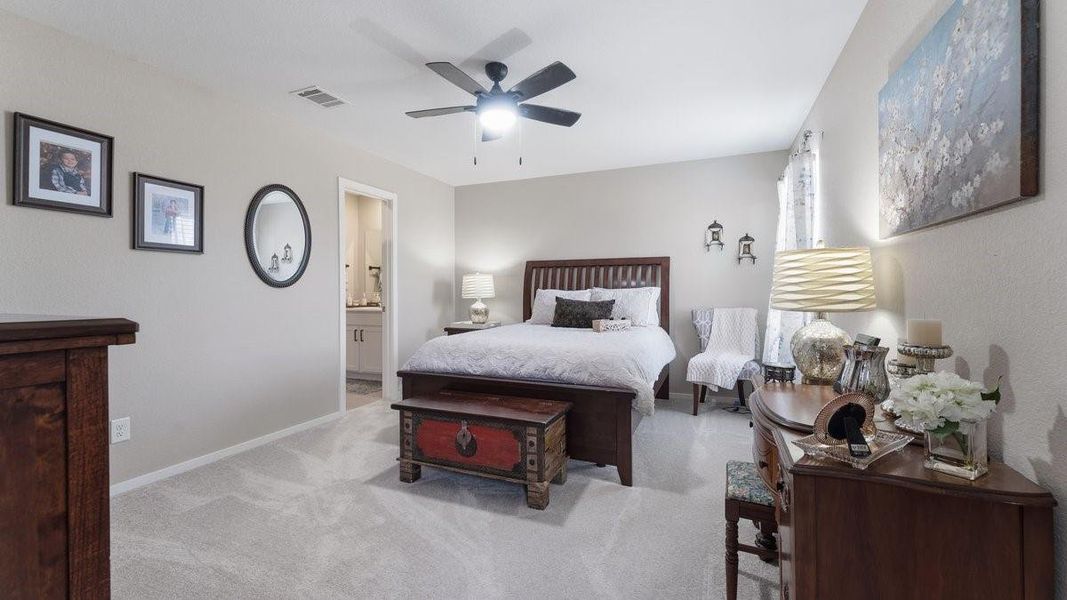 Furnished interior view inside a new home in Trails at Cochran Ranch, Waller (Image 17).