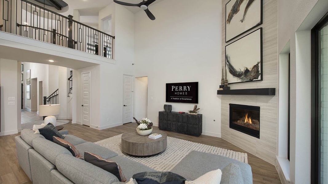 Furnished interior view inside a new home in Bridgeland, Cypress (Image 7).