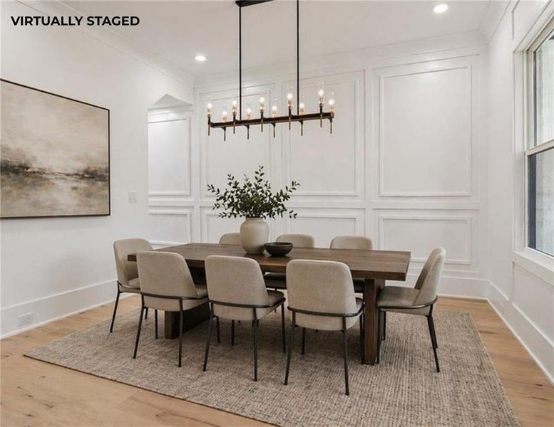 Furnished interior view inside a new home in , Dacula (Image 36).
