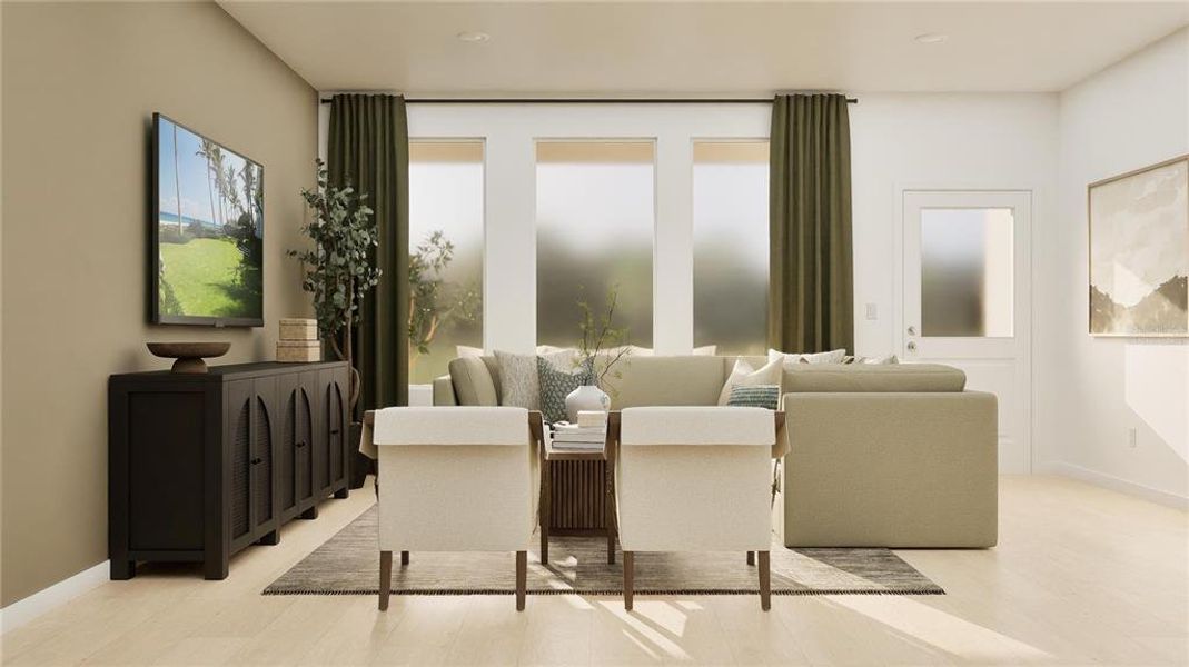 Furnished interior view inside a new home in , Davenport (Image 6).