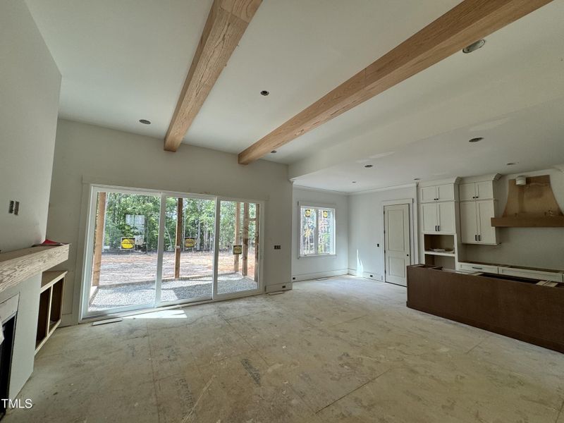 Family Room W/ view of breakfast nook