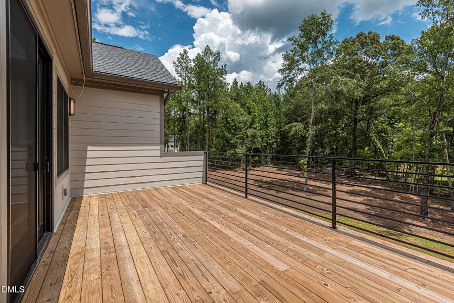 Representational 2nd floor deck