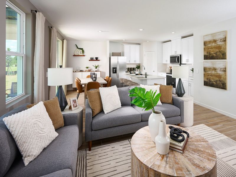 Furnished interior view inside a new home in Oakfield Trails - Premier Series, Parrish (Image 5).