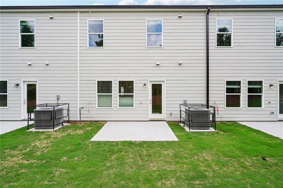 Exterior details and patio area of a home in Artisan Walk, Fairburn (Image 4).