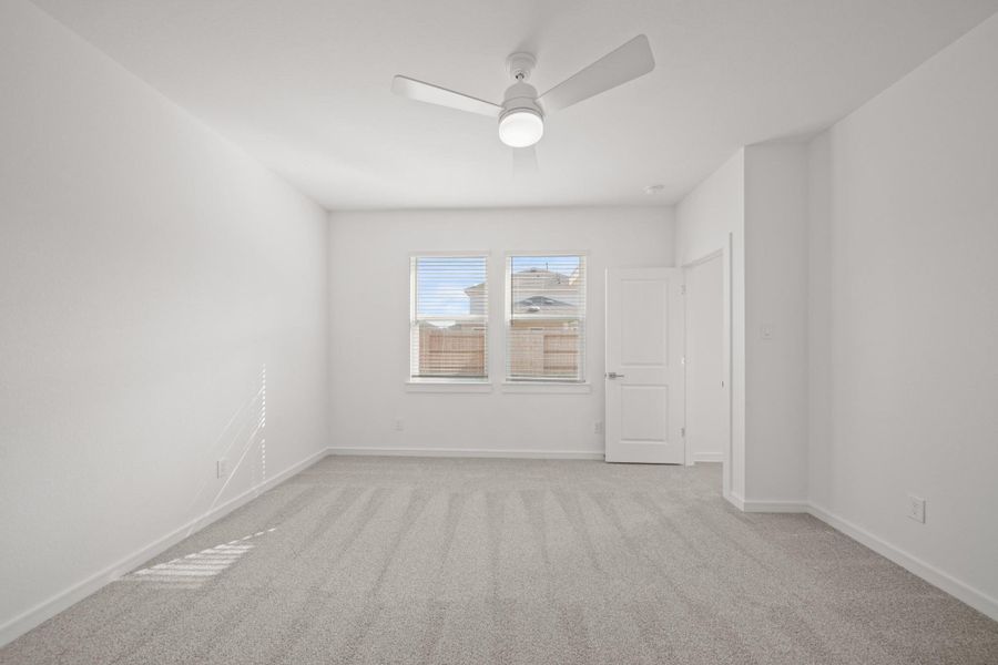 Spacious primary suite (*Photo not of actual home and used for illustration purposes only.)