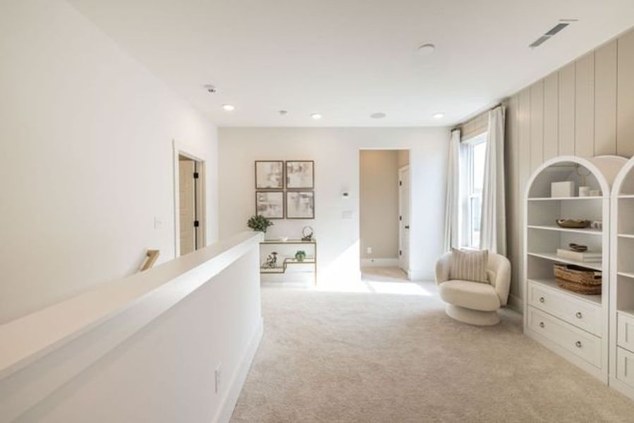 Representative furnished interior of a home built from the Tanner by True Homes in Edgewater - The Links, Lancaster (Image 8).