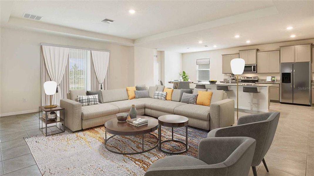 Furnished interior view inside a new home in Legacy Preserve, Parrish (Image 12).
