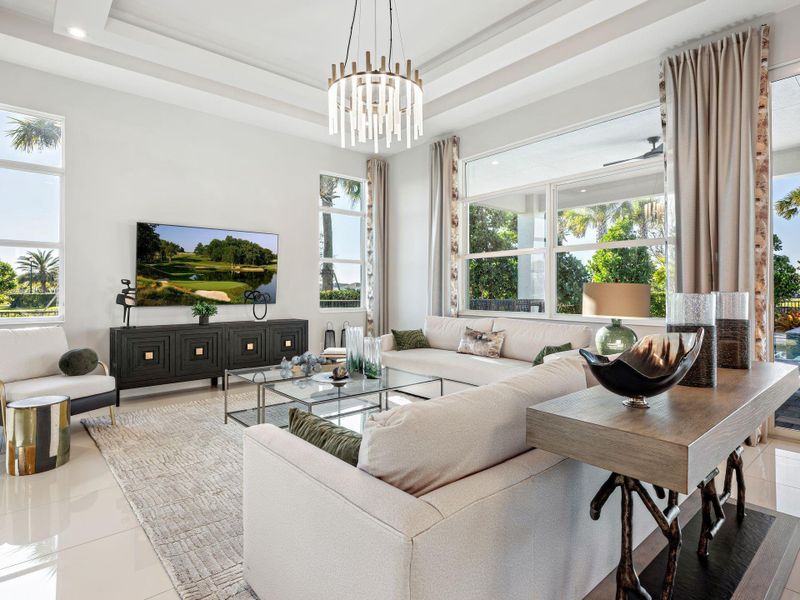 Furnished interior view inside a new home in PGA Village Verano, Port St. Lucie (Image 18).