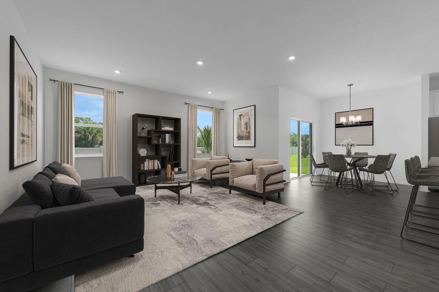 Family Room and Eating Area