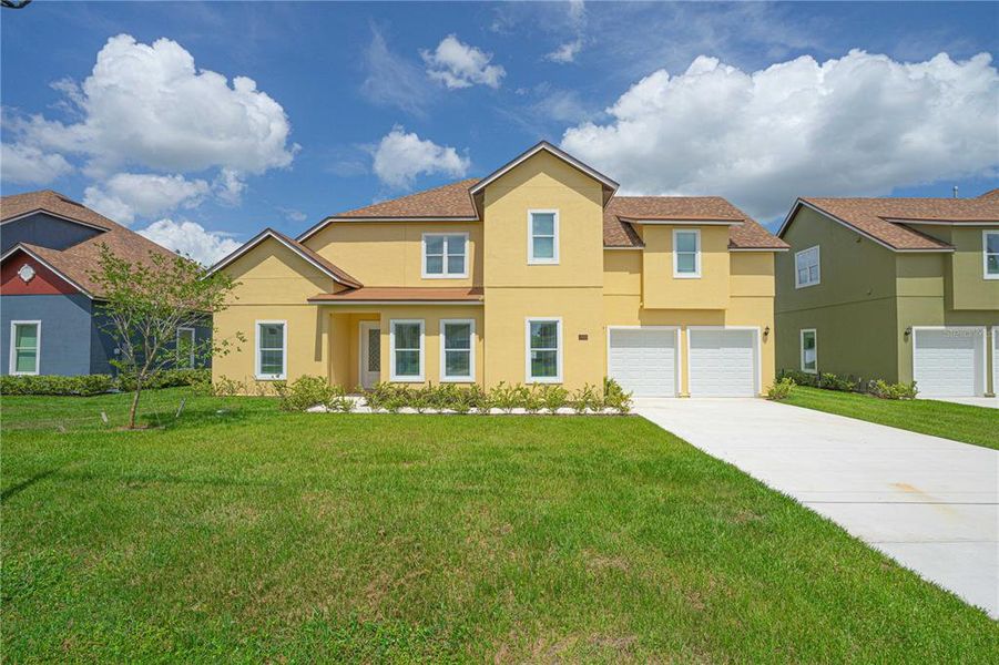 Front exterior of a new home in , Sanford, FL, highlighting curb appeal (Image 26).