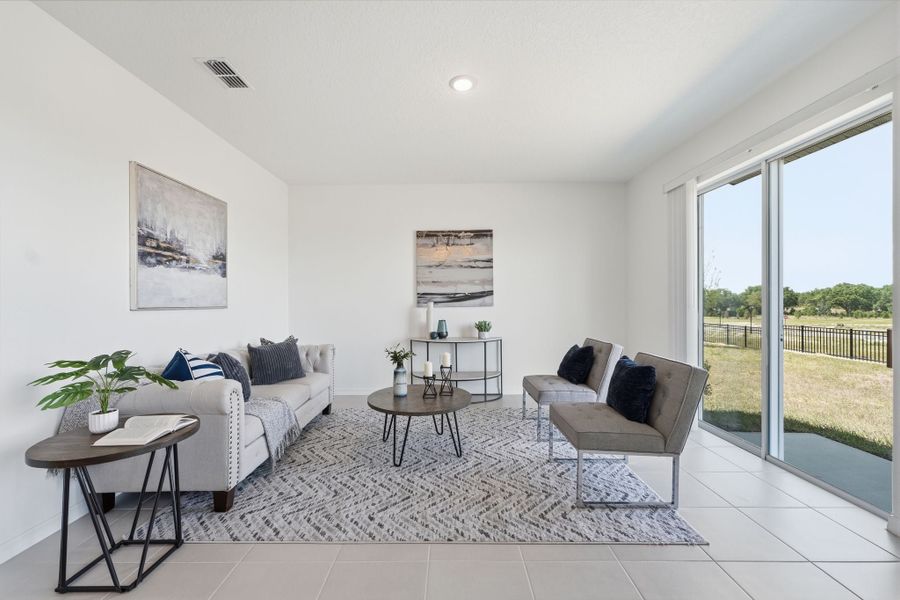 Representative furnished interior of a home built from the Haven by Risewell Homes in Cypress Bluff, Groveland (Image 5).