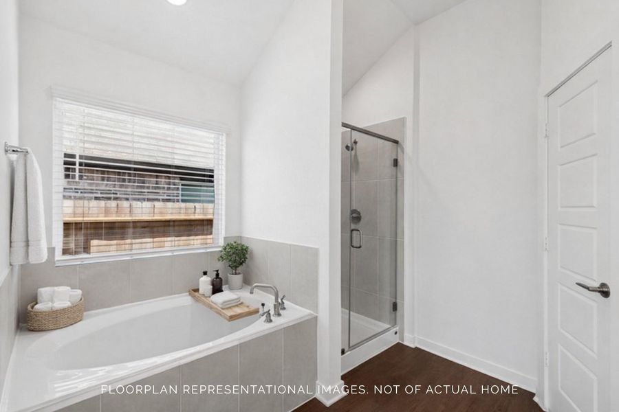 Furnished interior view inside a new home in Hallimore Ranch, Rosenberg (Image 12).