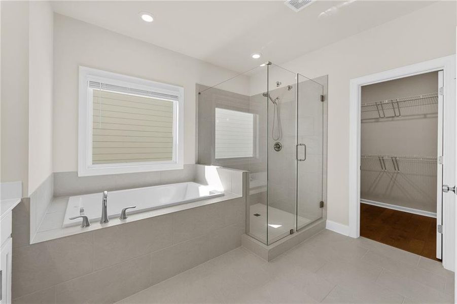 Furnished interior view inside a new home in Palisades Single Family, Cumming (Image 9). Furnished interior view inside a new home in Palisades Single Family, Cumming (Image 9).