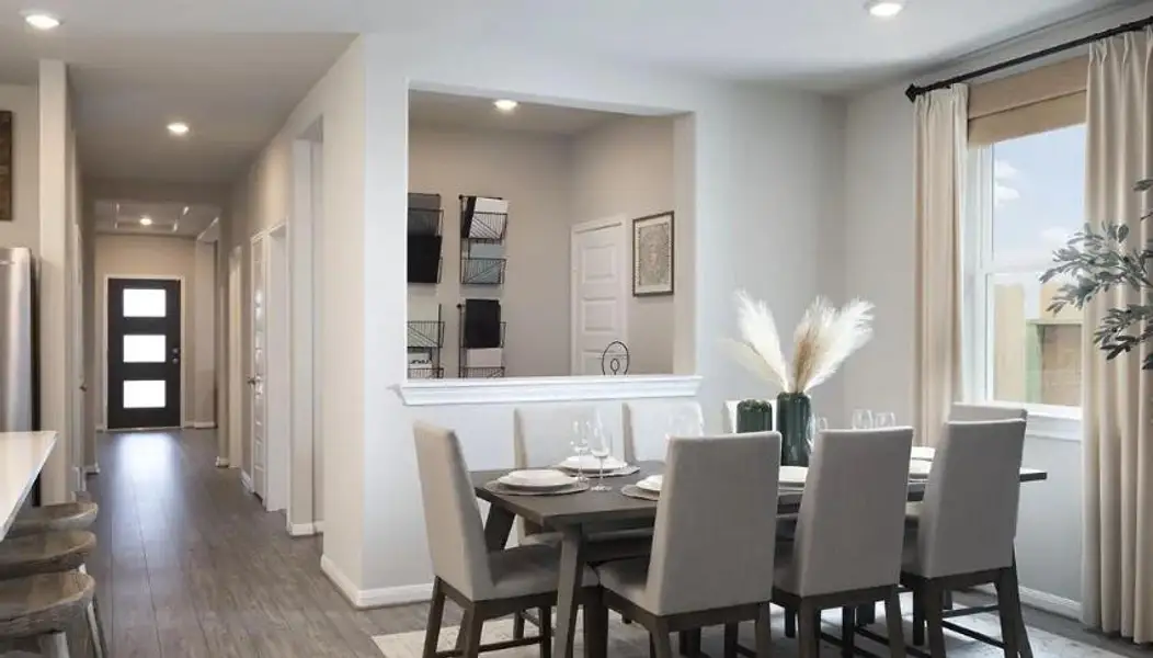 Photo is not of the actual home, but is an inspirational photo of builder’s model home and may depict options, furnishings, and/or decorator features that are not included