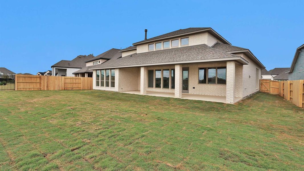 Exterior details and patio area of a home in Elyson, Katy (Image 4).