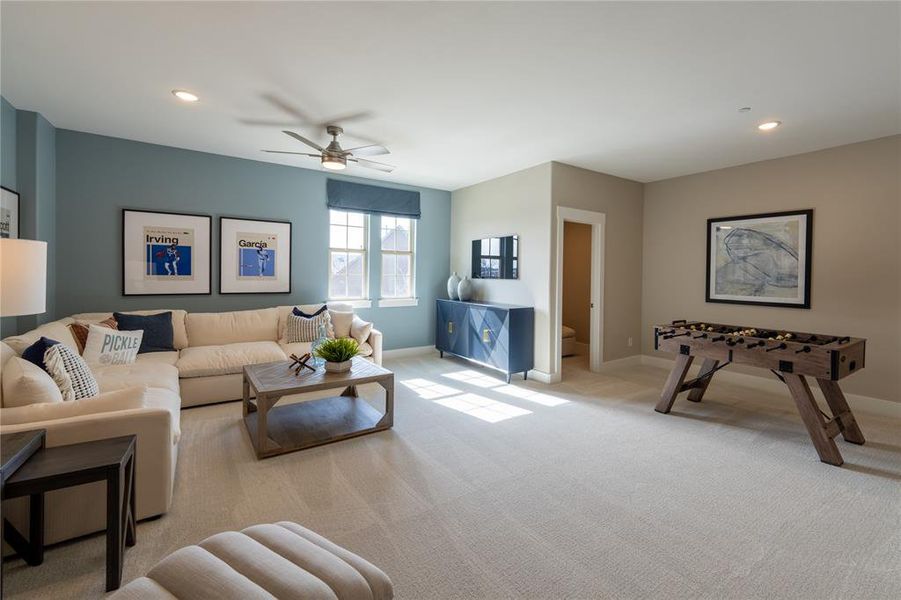 Furnished interior view inside a new home in , Prosper (Image 35).