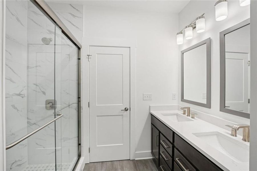 Furnished interior view inside a new home in Sterling Pointe, Cumming (Image 18).