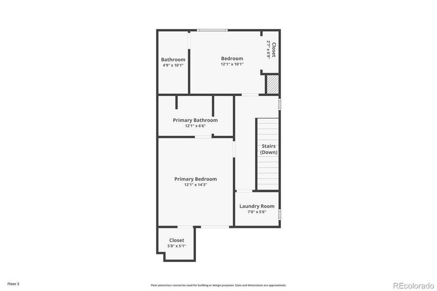 2D floor plan layout of this home in , Colorado Springs, CO (Image 3). 2D floor plan layout of this home in , Colorado Springs, CO (Image 3).