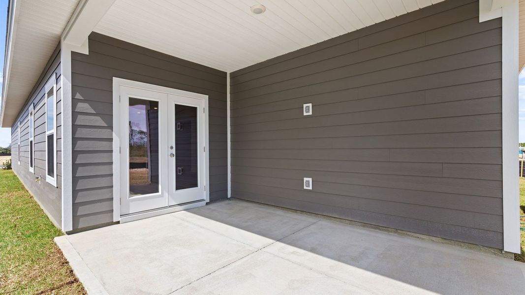 Exterior details and patio area of a home in Titus Park, Panama City (Image 4). Exterior details and patio area of a home in Titus Park, Panama City (Image 4).