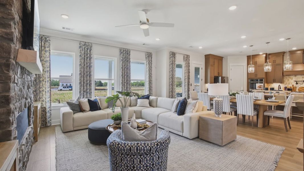 Representative furnished interior of a home built from the Grace II by DRB Homes in Marlon's Creek, Spring Hill (Image 8).