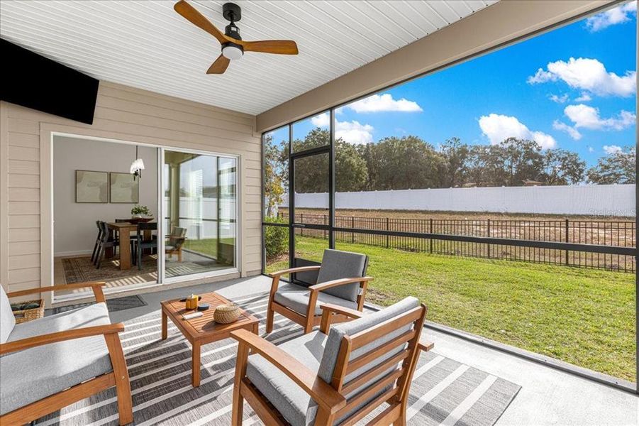 Exterior details and patio area of a home in Millwood: Millwood Estates - The Enclave, Ocala (Image 33). Exterior details and patio area of a home in Millwood: Millwood Estates - The Enclave, Ocala (Image 33).