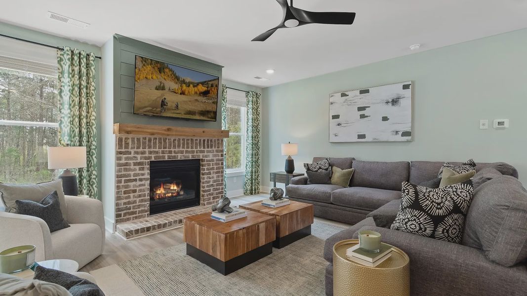 Furnished interior view inside a new home in Riverbend Overlook, Fayetteville (Image 25).