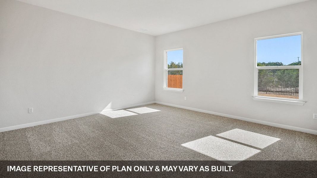 Representative unfurnished interior of a home built from the The Quincy by D.R. Horton in Thunder Rock, Marble Falls (Image 24).