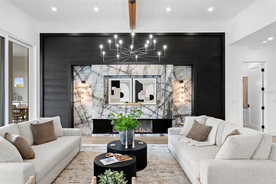 Furnished interior view inside a new home in , Tampa (Image 7).